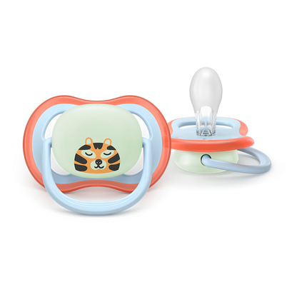 AVENT SCF376/24 TOLAŽILNA DUDA - SILIKON ULTRA AIR NOČNA 0-6M, M, 2/1