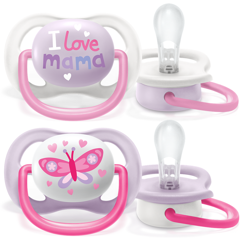 Philips Avent Ultra Air Collection duda varalica 0-6m, djevojčica, 2kom, SCF080/02
