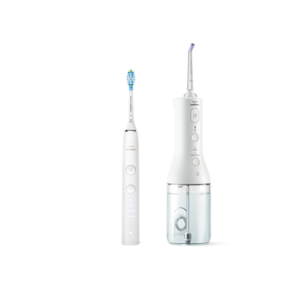 Philips Sonicare Cordless Power Flosser 3000 + četkica za zube Sonicare serije 7100 HX3887/41