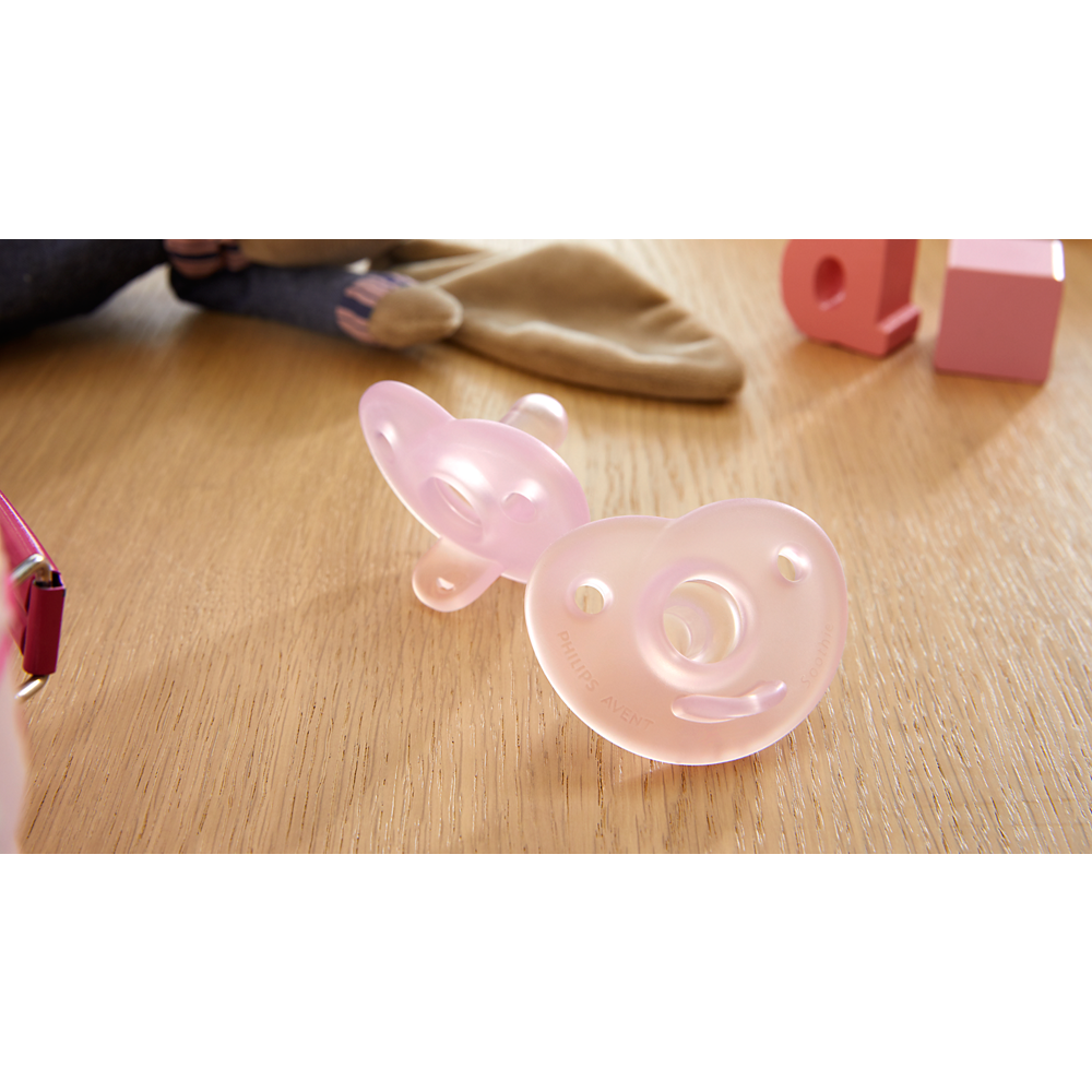 AVENT SCF099/27 TOLAŽILNA DUDA - SILIKON SOOTHIE 0-6M, Ž, 2/1