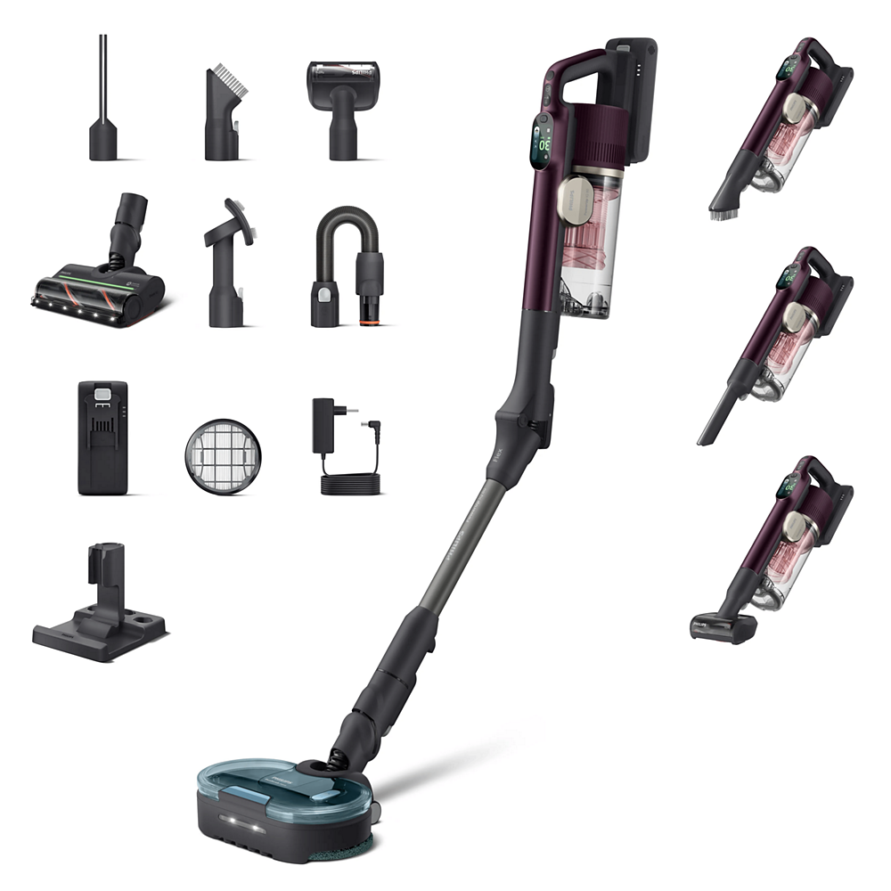 Philips Bežični štapni usisavač PowerUp IQ 80 XC8383/10 Aqua+ Pet