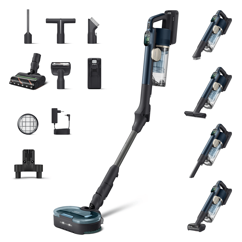 Philips Bežični štapni usisavač PowerUp IQ 80 XC8333/10 Aqua+