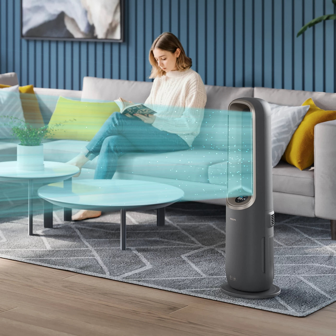 Philips Pametni pročišćivač, ventilator, grijalica i ovlaživač zraka 4-v-1 AMF970/10 Air Performer serija 9000