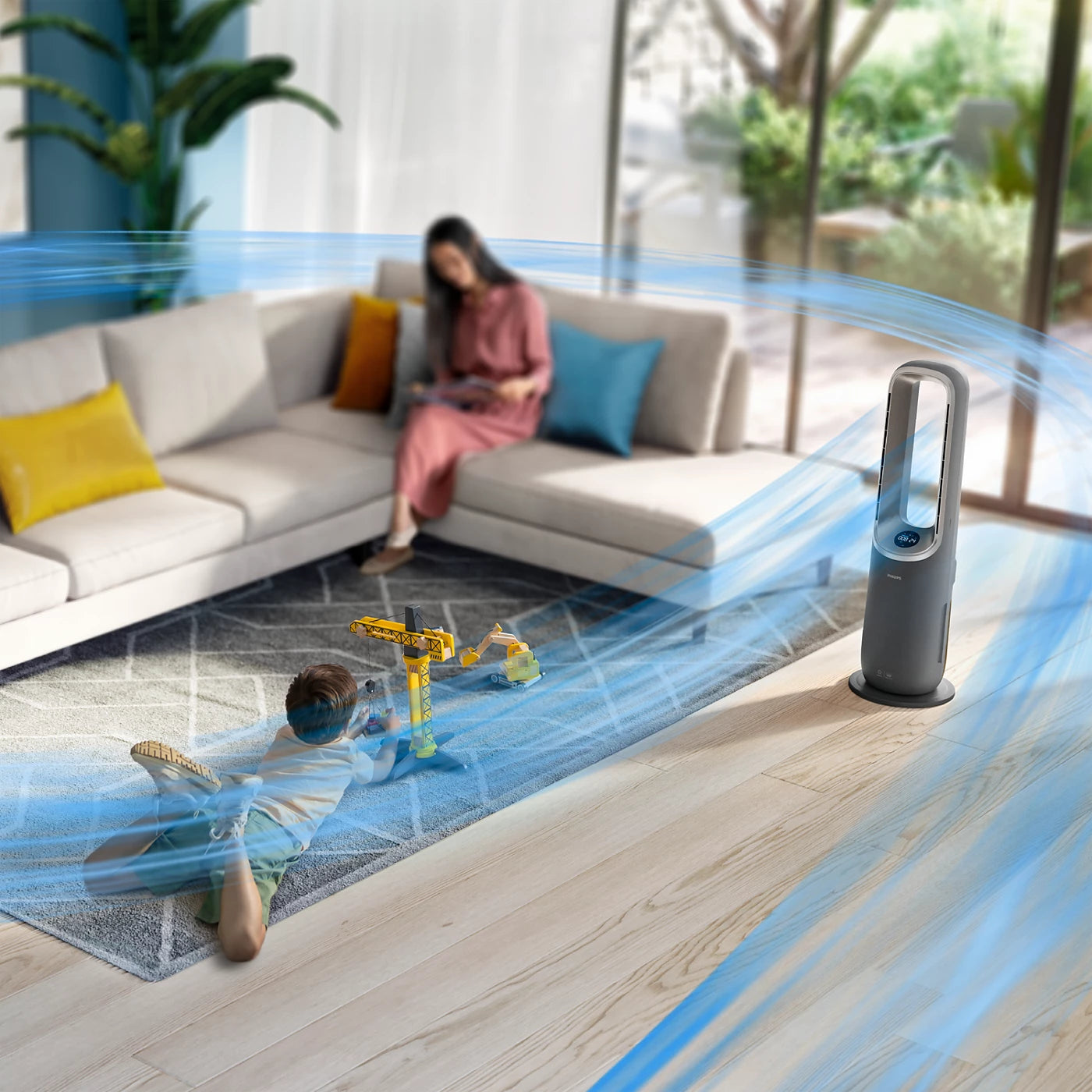 Philips Pametni pročišćivač, ventilator, grijalica i ovlaživač zraka 4-v-1 AMF970/10 Air Performer serija 9000